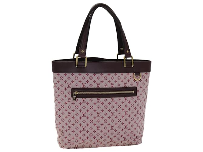 LOUIS VUITTON Monogram Mini Lucille GM Tragetasche Rot M92677 LV Auth-Folge4393  ref.1420987