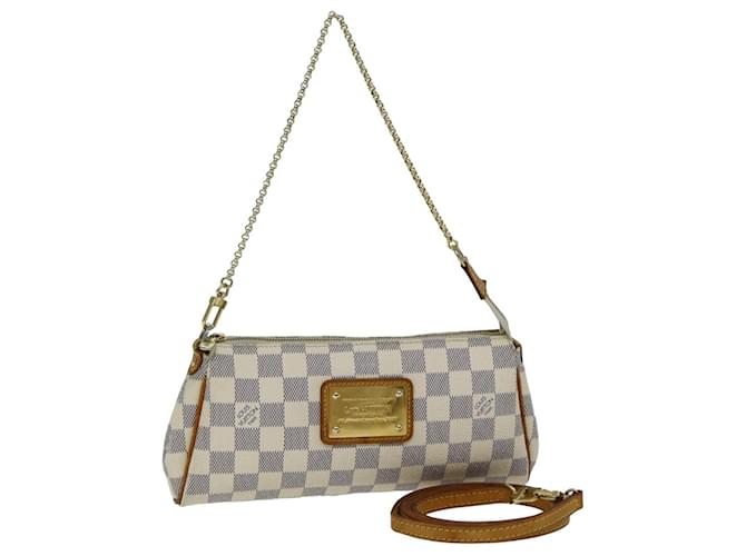 LOUIS VUITTON Damier Azur Eva Shoulder Bag 2way N55214 LV Auth ar11921b  ref.1420992