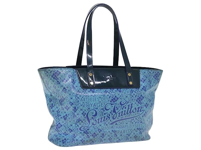 LOUIS VUITTON Cosmic Blossom Beach Linie Cosmic PM Tasche Blau M93161 Auth bs15027 Emaille  ref.1421013