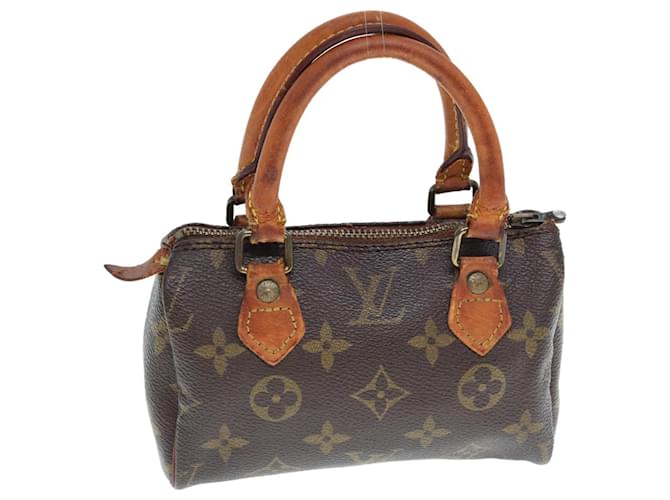 Bolsa de mão LOUIS VUITTON Monogram Mini Speedy M41534 Autenticação de LV 76293 Monograma Lona  ref.1421023