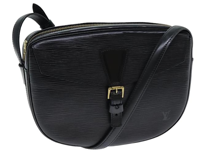 Bolsa de ombro LOUIS VUITTON Epi Jeune Fille MM preta M52152 LV Auth yk9772 Preto Couro  ref.1421029