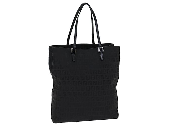 Borsa a mano in tela Zucchino FENDI nera autentica 74849 Nero  ref.1421046