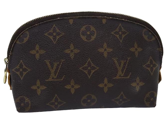 LOUIS VUITTON Monogram Pochette Cosmetic PM Cosmetic Pouch M47515 LV Auth 77059 Cloth  ref.1421049