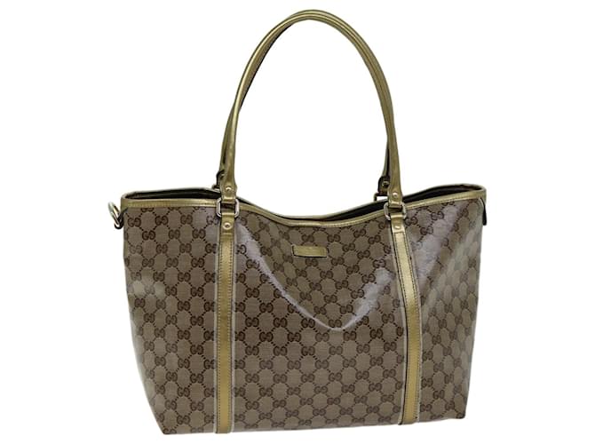 GUCCI GG Crystal Tote Bag Beige 197953 Auth ep4566 Cloth  ref.1421063