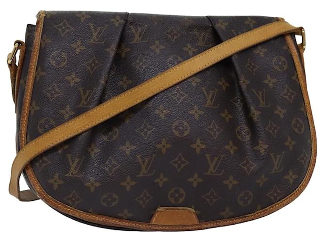 Bolsa de ombro LOUIS VUITTON Monogram Menilmontant MM M40473 Autenticação de LV 76876 Monograma Lona  ref.1421084