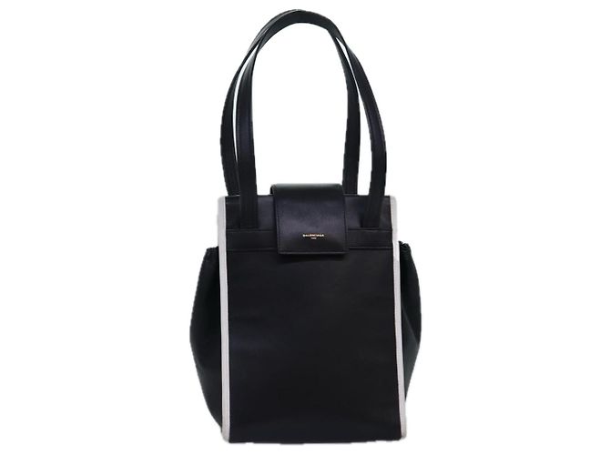 BALENCIAGA Borsa A Spalla Pelle Nera Auth bs14918 Nero
