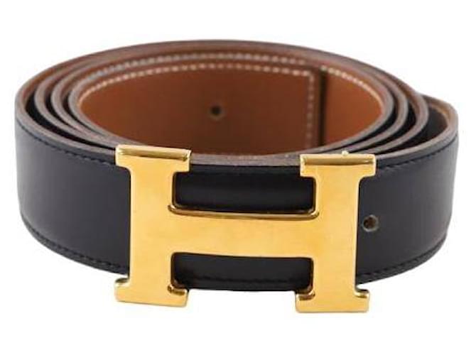 Hermès Leather belt Black  ref.1421175