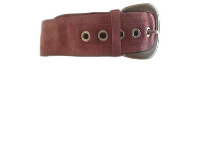 Gucci Alcantara fishing belt. Peach Cloth  ref.1421182