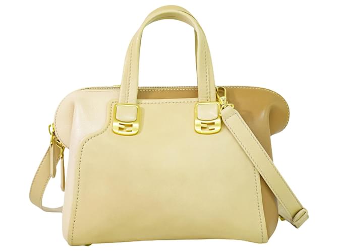 Chameleon Camaleonte FENDI Beige Pelle  ref.1421204