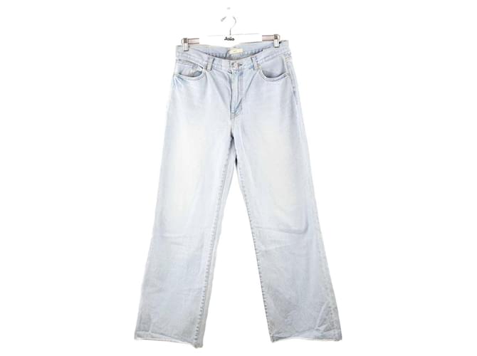 Autre Marque Straight cotton jeans Blue  ref.1421246