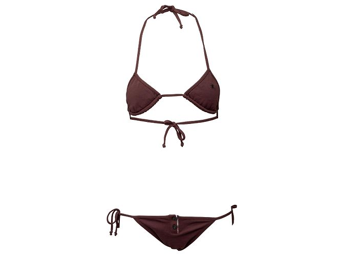 Bañador Triangular Burberry Castaño
