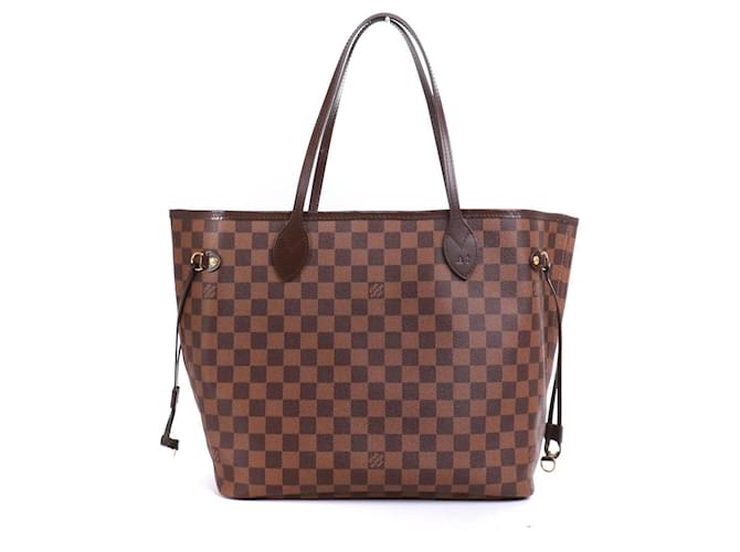 Neverfull LOUIS VUITTON Sacs à main T. Cuir Marron  ref.1421274