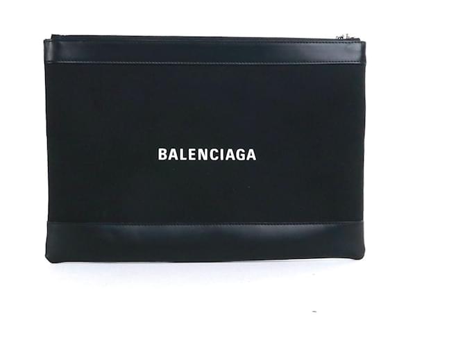 City BALENCIAGA  Clutch bags T.  Leather Black  ref.1421277