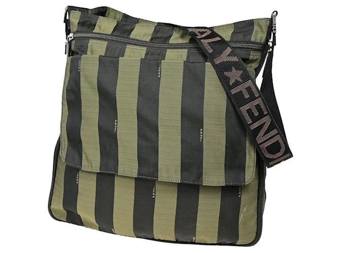 Fendi Pequin Verde Sintetico  ref.1421393