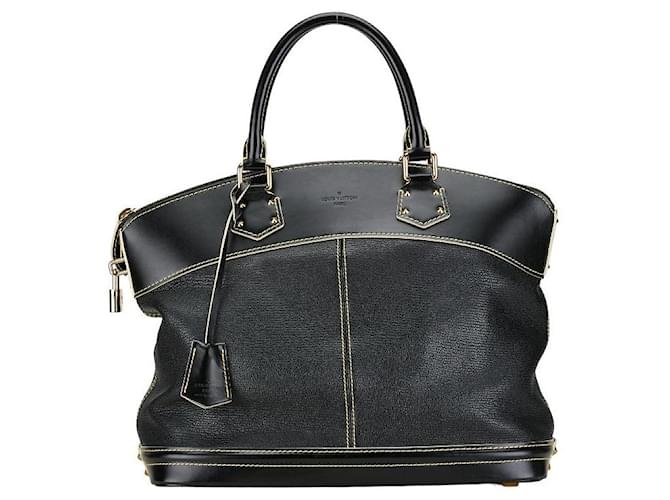 Sac à main en cuir Louis Vuitton Suhali Lockit MM M91875 en très bon état Noir  ref.1421438