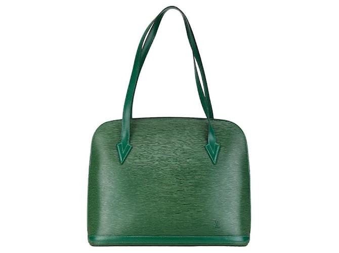 Sac à bandoulière Rusec en cuir Epi Louis Vuitton M52284 en bon état Vert  ref.1421513