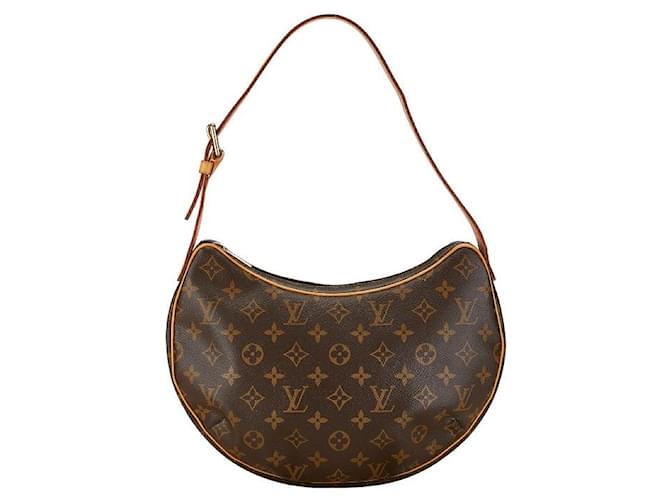 Louis Vuitton Monogram Croissant MM Shoulder Bag M51512 Brown PVC Leather in Very Good Condition Plastic  ref.1421516