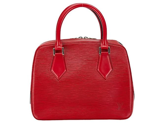 Borsa a mano in pelle Epi Sablon Louis Vuitton M52047 in ottime condizioni Rosso  ref.1421520