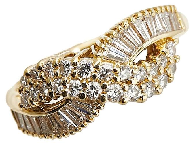 & Other Stories K18YG Yellow Gold Diamond Ring 12 in Excellent Condition Golden Metal  ref.1421564