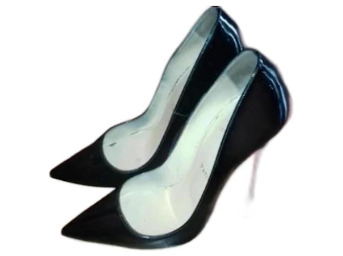 Christian Louboutin Decolletage Black Varnish  ref.1421614