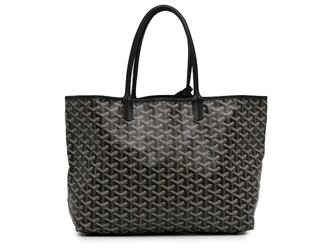 Goyard Nero Goyardine Saint Louis PM Tela Panno  ref.1421655