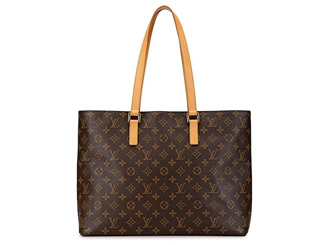 Louis Vuitton Monogram Luco Marron Cuir Toile  ref.1421689