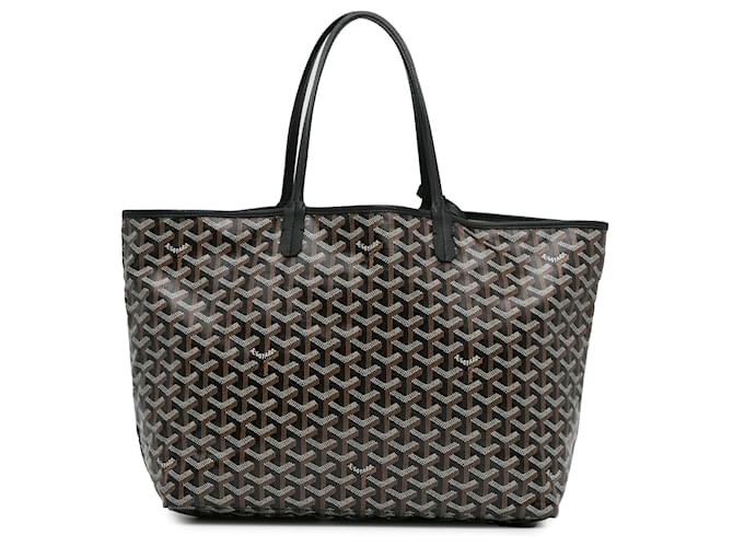 Goyard Noir Goyardine Saint Louis PM Toile Tissu  ref.1421702