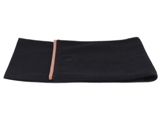 Hermès HERMES Borsa a mano in tela nera Auth bs15155 Nero