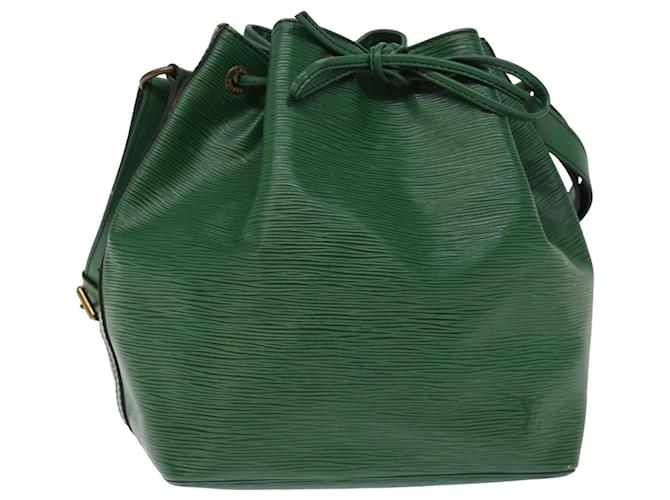 LOUIS VUITTON Epi Petit Noe Borsa a Spalla Verde M44104 LV Auth 77414 Pelle  ref.1421880