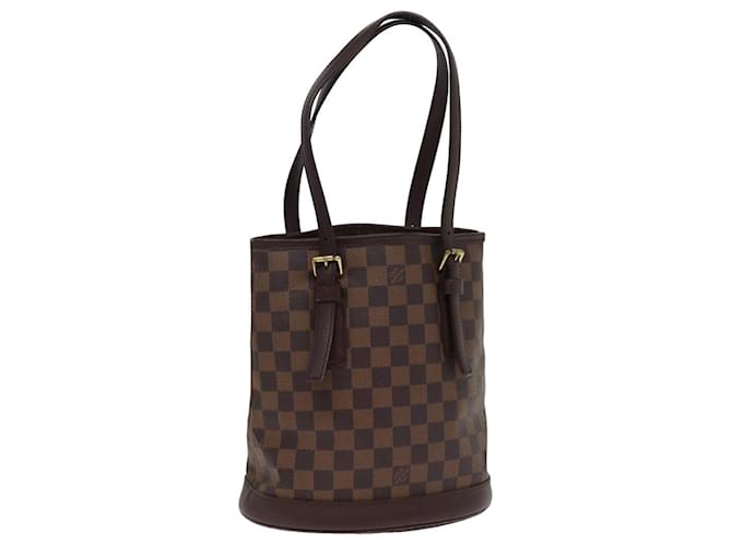 LOUIS VUITTON Sac à épaule Damier Ebene Marais N42240 LV Auth am6328  ref.1421891