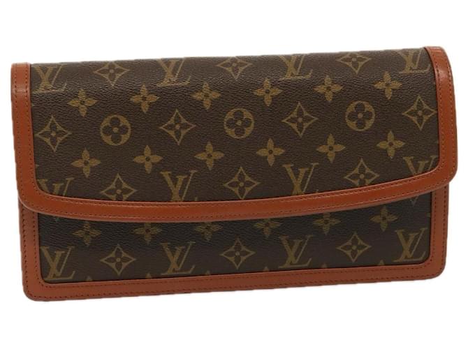 LOUIS VUITTON Pochette Dam GM Sac Clutch M51810 LV Auth ep4347 Toile Monogramme  ref.1421894