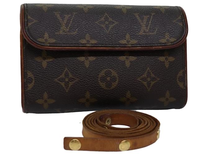 LOUIS VUITTON Monogram Pochette Florentine Borsa a vita M51855 LV Auth 76241 Monogramma Tela  ref.1421911