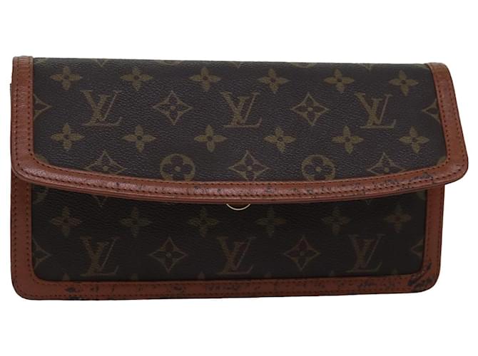 LOUIS VUITTON Monogram Pochette Dam PM Clutch Bag M51812 LV Auth 74793 Cloth  ref.1421921