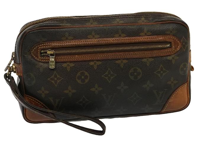 LOUIS VUITTON Monogram Marly Dragonne GM Clutch Bag M51825 LV Auth 76321 Cloth  ref.1421924