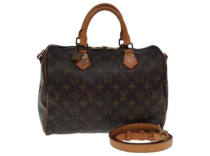 LOUIS VUITTON Monogram Speedy Bandouliere 30 Hand Bag M40391 LV Auth 77518 Cloth  ref.1421949