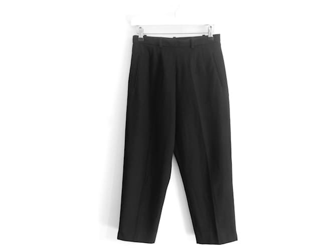 Yves Saint Laurent x Stefano Pilati Spring 2006 Cropped Trousers Black Cotton  ref.1422001