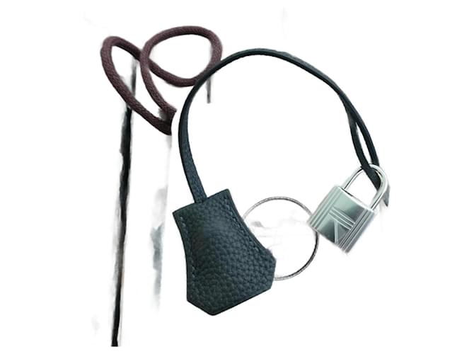 clochette , tirette et cadenas  hermès neuf pour sac hermès   dustbag Noir 