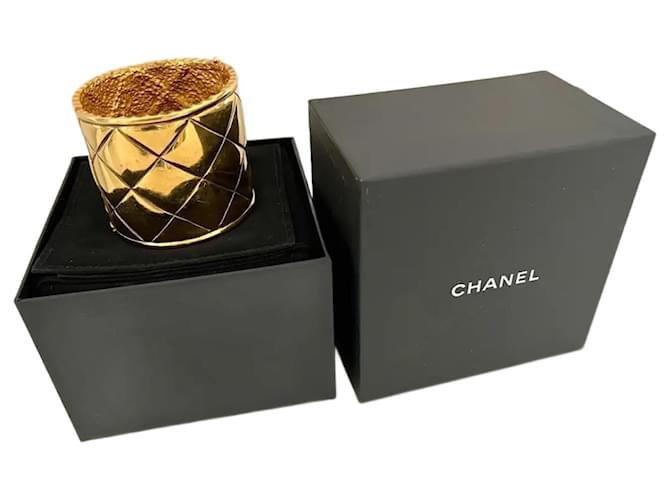 Chanel cuff Golden Steel  ref.1422177