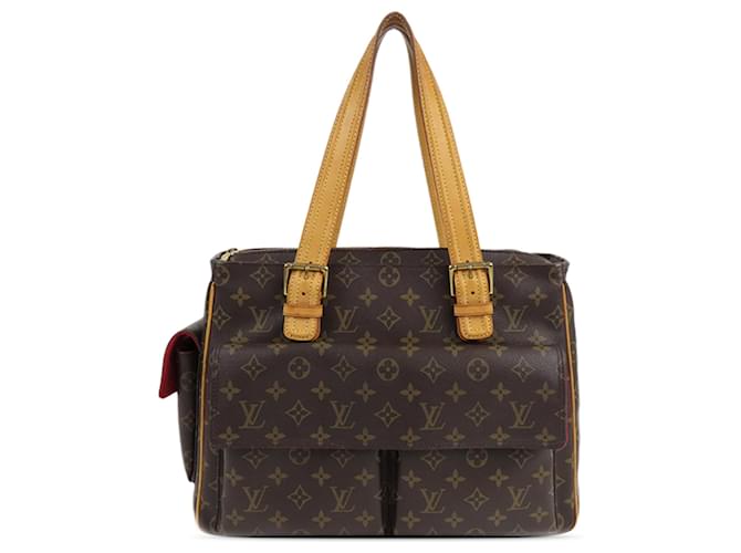 Louis Vuitton Braun Monogramm Multipli-Cite Leder Leinwand  ref.1422274