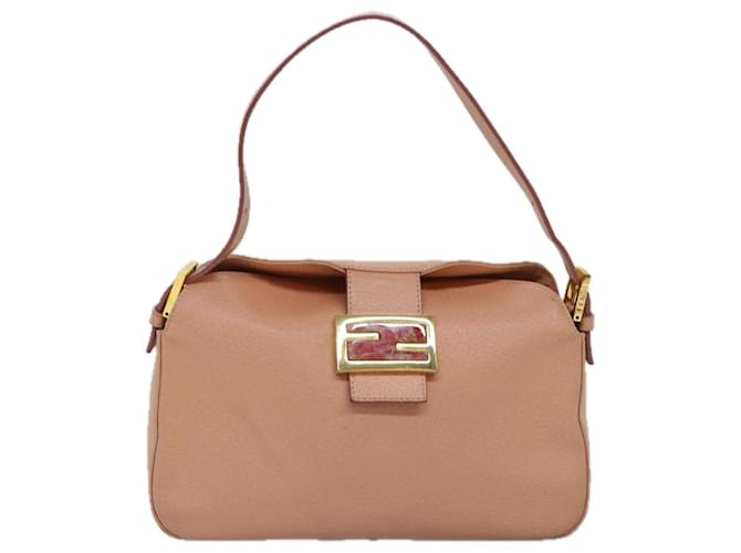 Fendi Mamma Baguette Pink Leather  ref.1422290