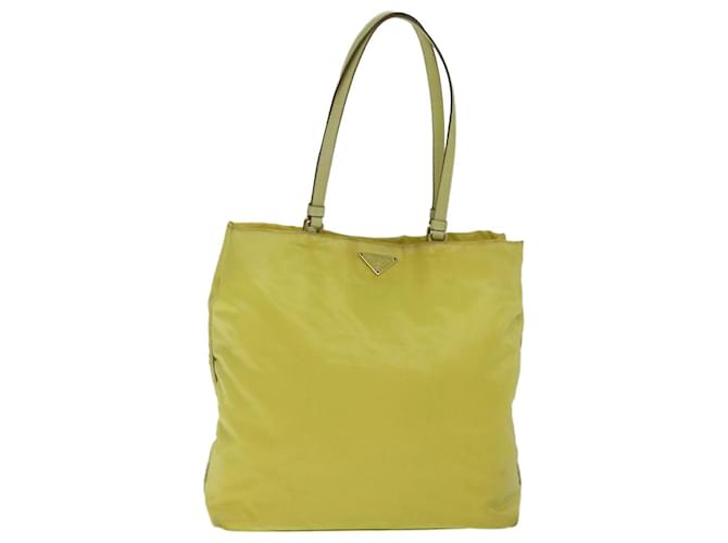 Tote Prada Tessuto Amarillo Sintético  ref.1422319