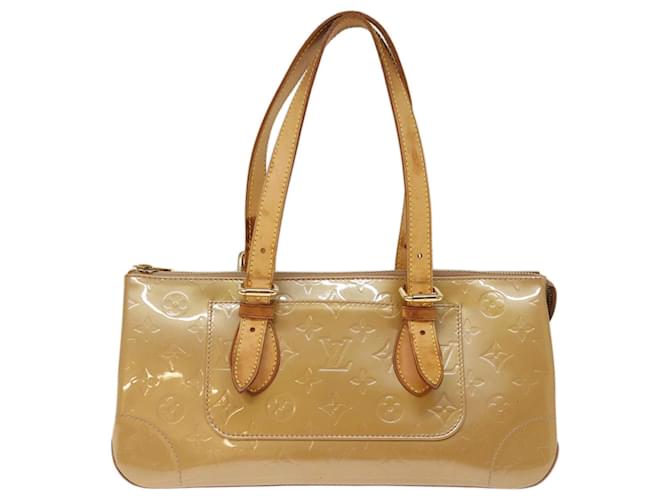 Louis Vuitton Rosewood Bege Couro envernizado  ref.1422332