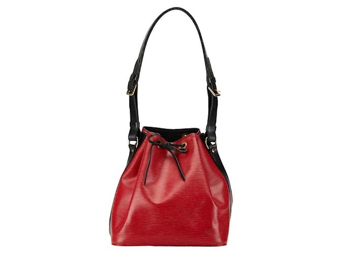 Louis Vuitton Epi Petit Noe Leder Schultertasche M44172 in sehr gutem Zustand Rot  ref.1422464