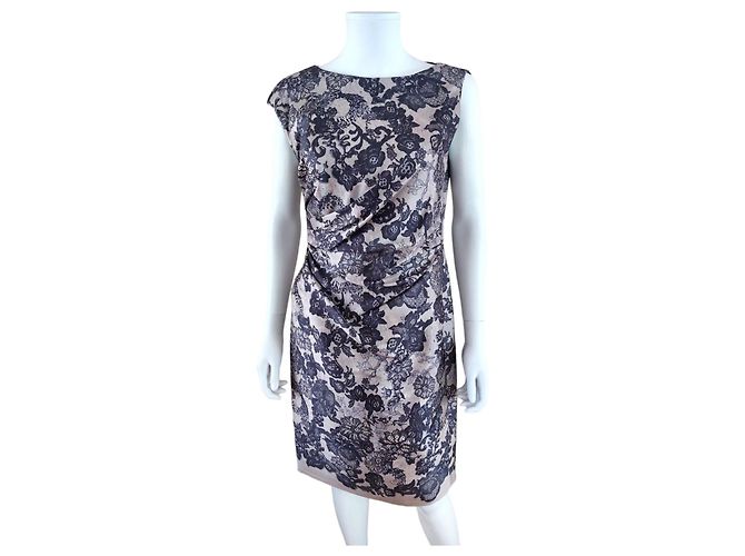 Vestido de seda con estampado Valentino Roma Multicolor