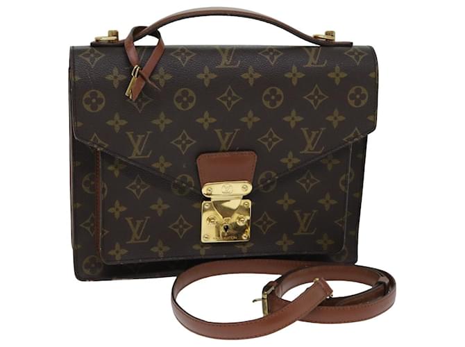 LOUIS VUITTON Monogram Monceau 28 Bolso de mano 2way M51185 LV Auth bs14984 Monograma Lienzo  ref.1422574