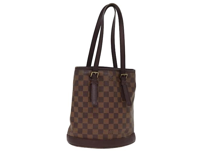 LOUIS VUITTON Bolsa de Ombro Damier Ebene Marais N42240 LV Auth bs15021  ref.1422615