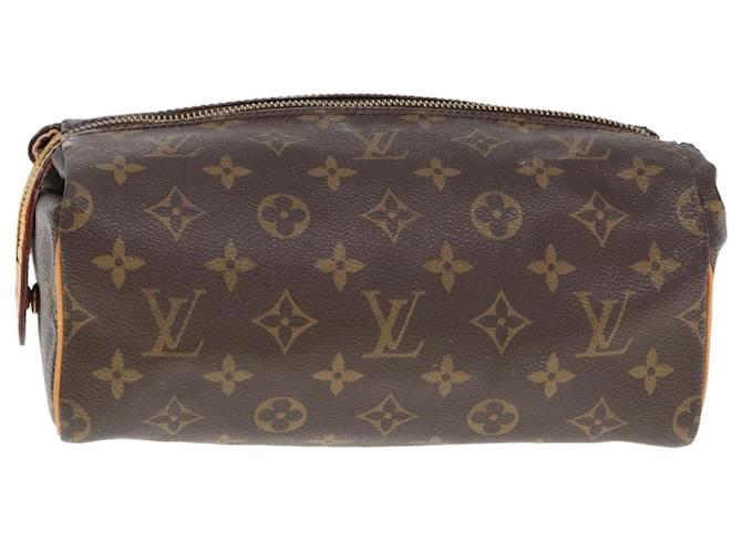 LOUIS VUITTON Monogram Trousse Patte Pression Cosmetic Pouch M47636 Auth 77423 Cloth  ref.1422616