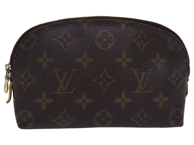 LOUIS VUITTON Monogram Pochette Cosmetic PM Cosmetic Pouch M47515 LV Auth 76253 Cloth  ref.1422625