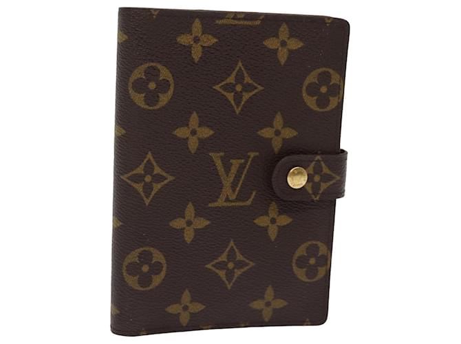 LOUIS VUITTON Monogram Agenda PM Couverture de Planificateur de Jour R20005 LV Auth fm3481 Toile Monogramme  ref.1422643