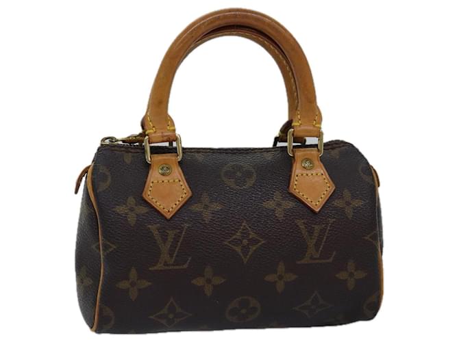 LOUIS VUITTON Sac à main Mini Speedy Monogram M41534 LV Auth yk12936 Toile Monogramme  ref.1422661